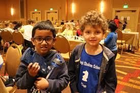 Elijah Gerson at a chess tournament